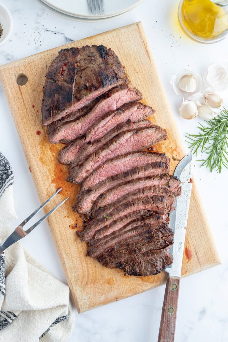 Grilled Flank Steak with Rosemary Marinade