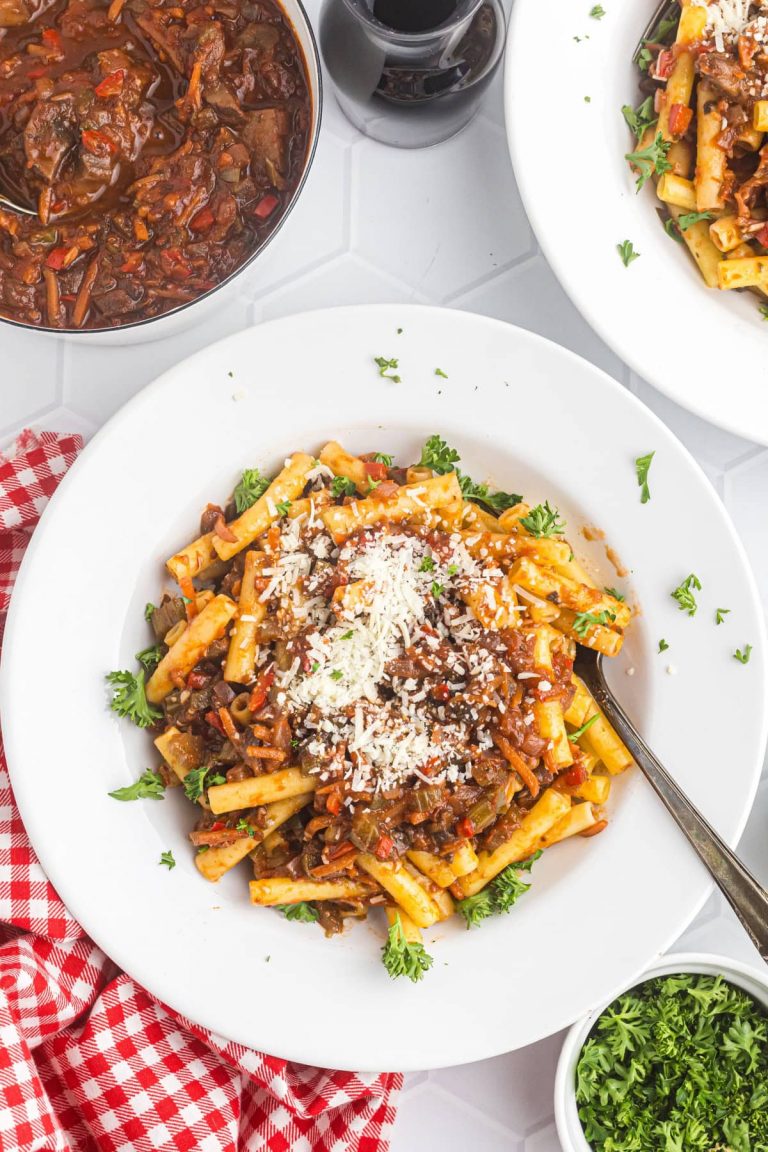 Pasta with Garden Bolognese Sauce